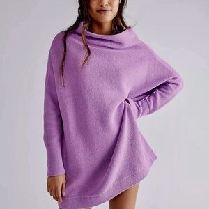 FREE PEOPLE Rare Colour OTTOMAN SLOUCHY TUNIC, Size S,Glowing Grape
